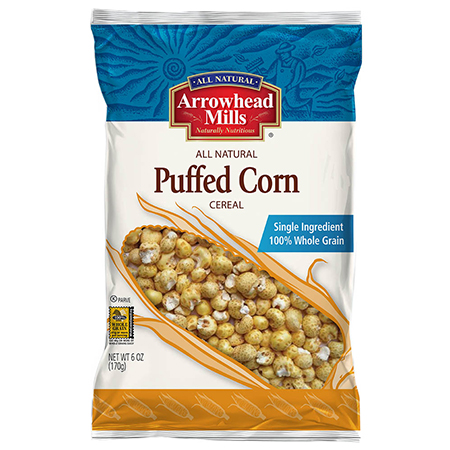 Arrowhead Mills Flours & Grains-Natural Puffed Corn Cereal