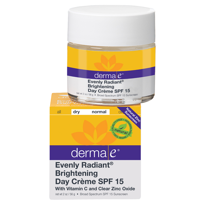 derma e - Evenly Radiant® - Brightening Day Creme SPF-15