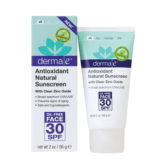 derma e - Sunscreen Natural Antioxidant - SPF-30 Oil Free Face Lotion