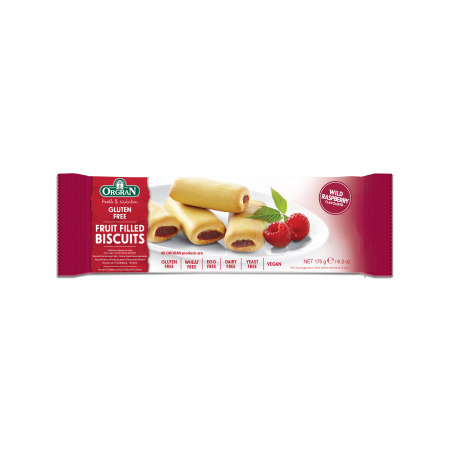 Orgran Biscuits - Wild Rasberry Fruit Filled Biscuits