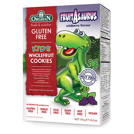 Orgran Kids - Fruitasaurus Cookies - Wildberry Flavour