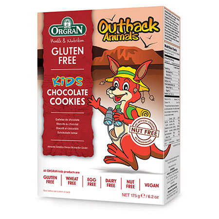 Orgran Kids - Outback Animals - Chocolate cookies